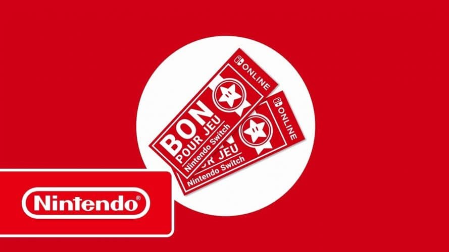 Nintendo lance les Bons pour jeux Nintendo Switch