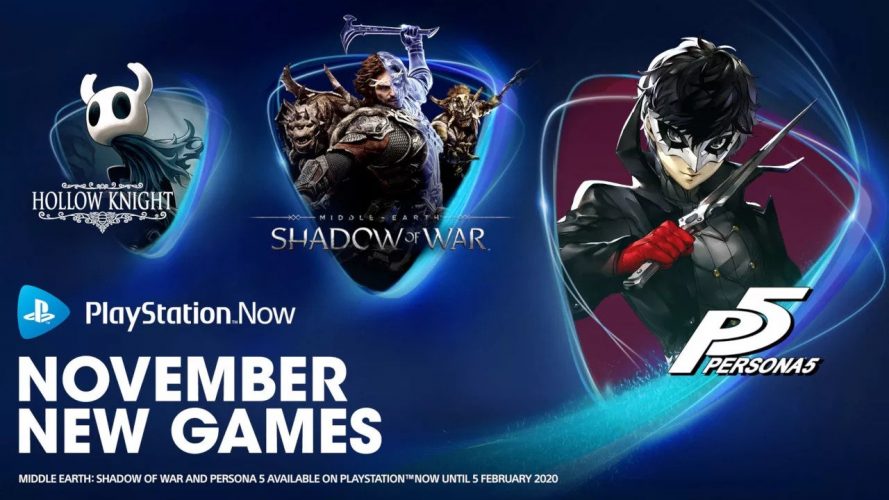 Image d\'illustration pour l\'article : PS Now : Persona 5, Hollow Knight et L’Ombre de la Guerre arrivent en novembre